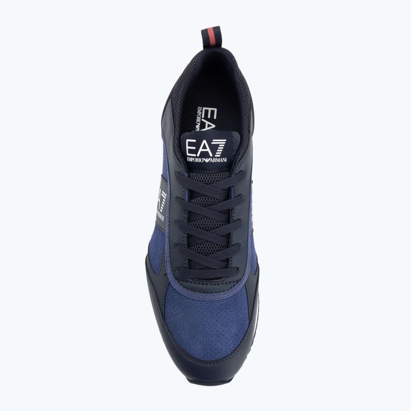 Încălțăminte EA7 Emporio Armani Black & White Suede sky captain / deep cobal / mineral 5
