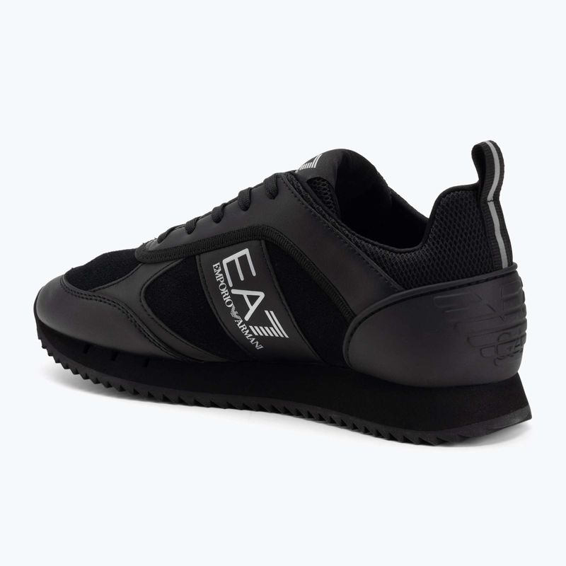 Încălțăminte EA7 Emporio Armani Black & White Suede triple black micropunch 3