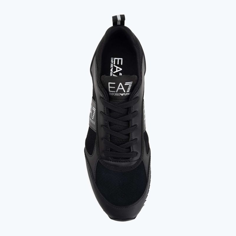 Încălțăminte EA7 Emporio Armani Black & White Suede triple black micropunch 5