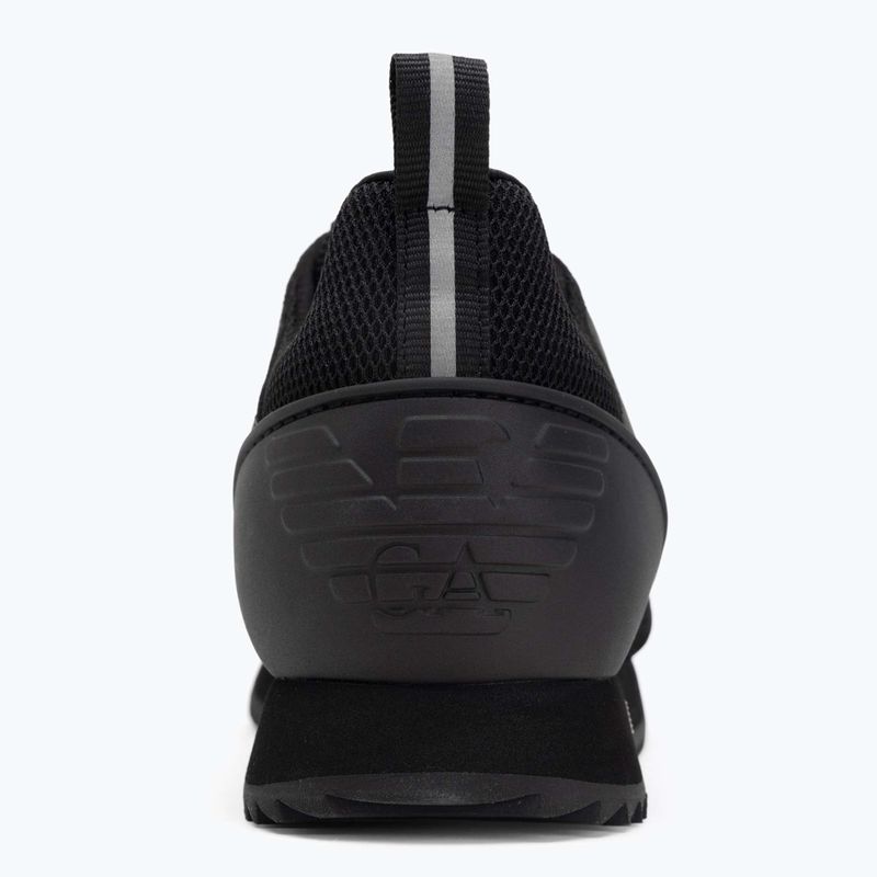 Încălțăminte EA7 Emporio Armani Black & White Suede triple black micropunch 6