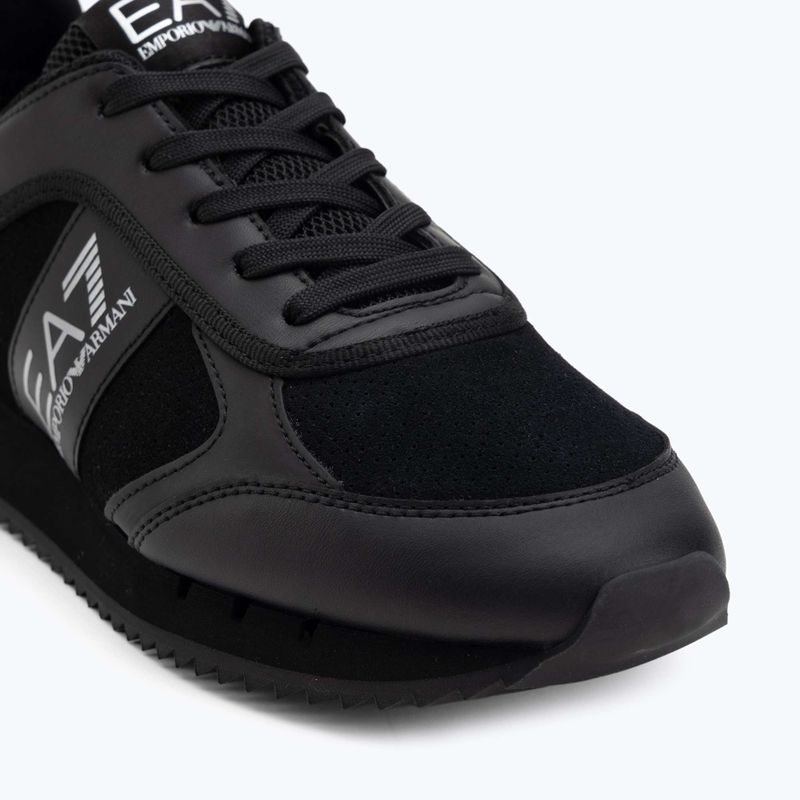 Încălțăminte EA7 Emporio Armani Black & White Suede triple black micropunch 7