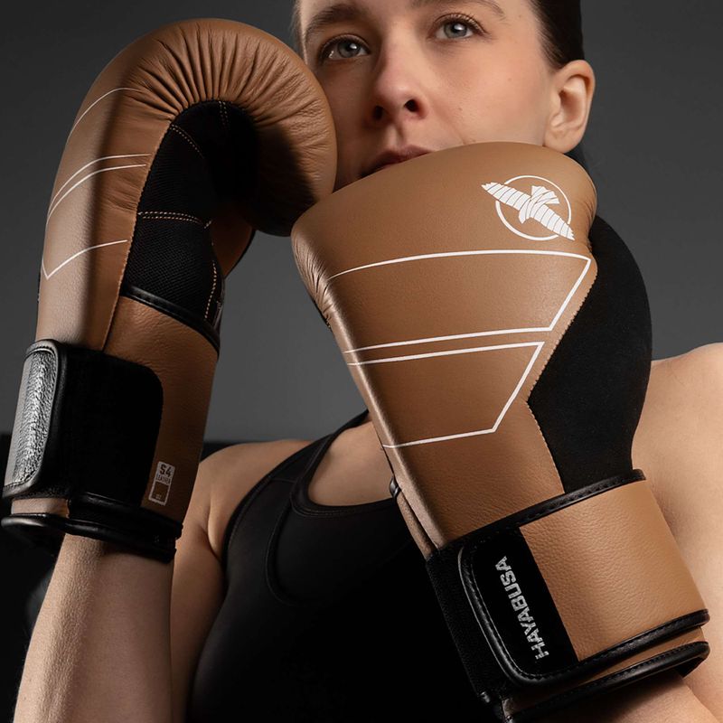 Mănuși de box Hayabusa S4 Leather golden brown 6