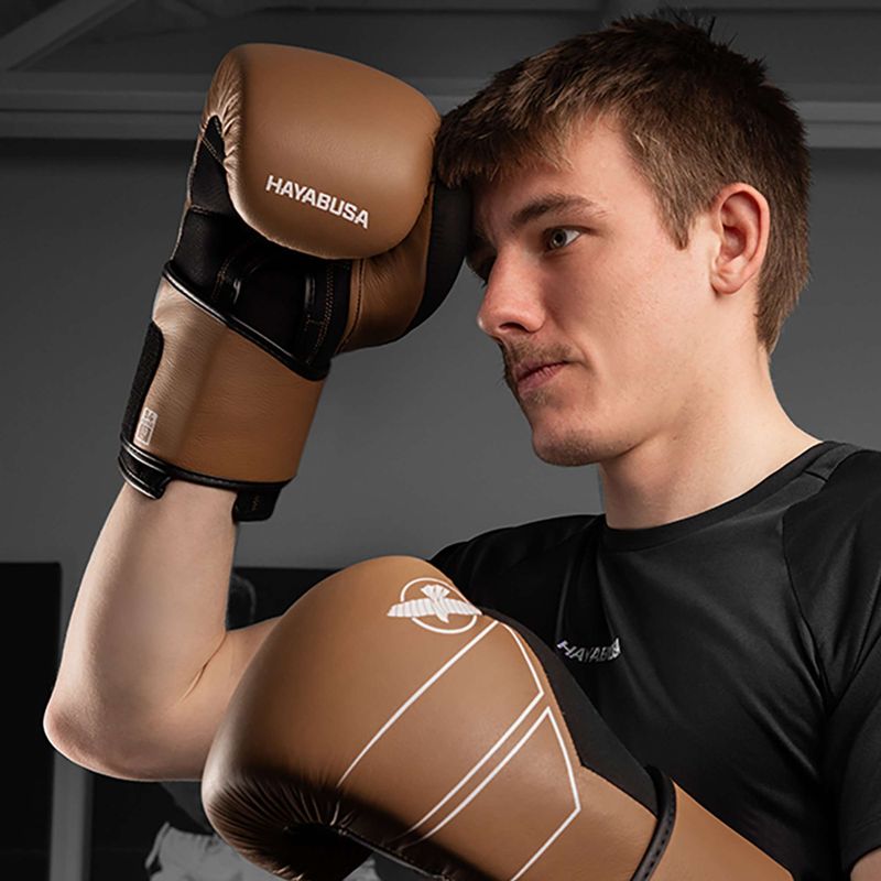 Mănuși de box Hayabusa S4 Leather golden brown 10