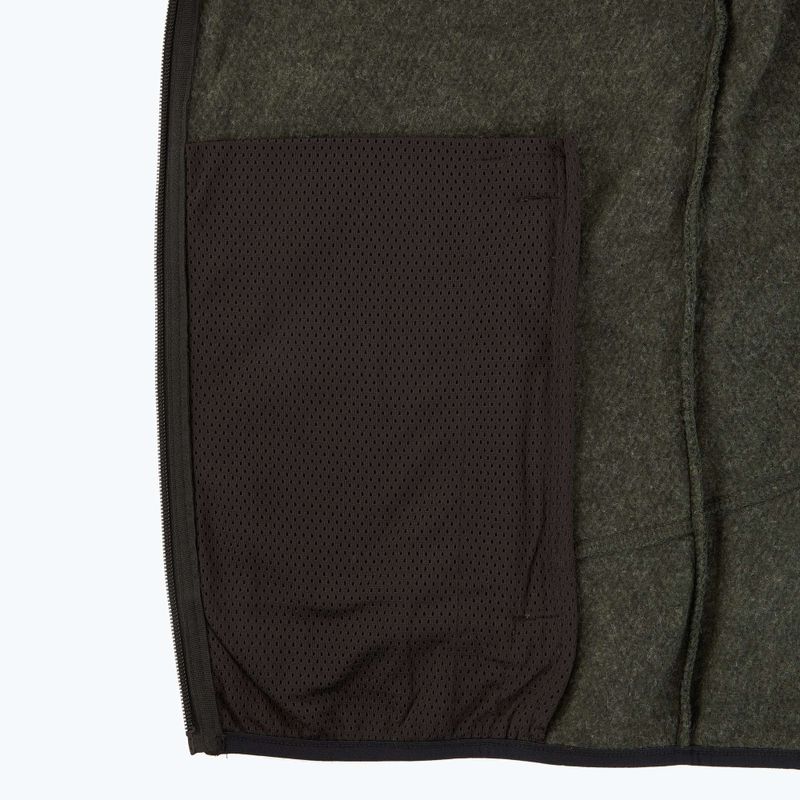 Bluză fleece pentru bărbați CMP 35H3907 Melange Knitted forest melange/black/ferrari red 5