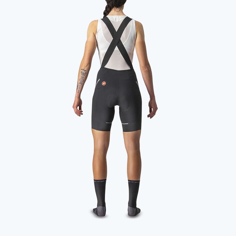 Pantaloni scurți de ciclism pentru femei Castelli Velocissima 3 black/ silver 2
