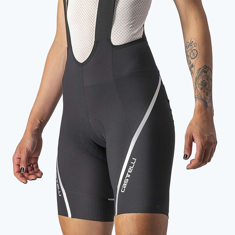 Pantaloni scurți de ciclism pentru femei Castelli Velocissima 3 black/ silver 3