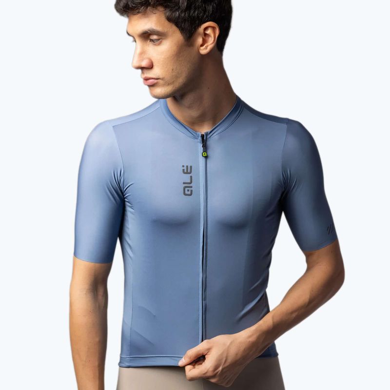 Tricou de ciclism pentru bărbați Alé Color Block steel blue 3