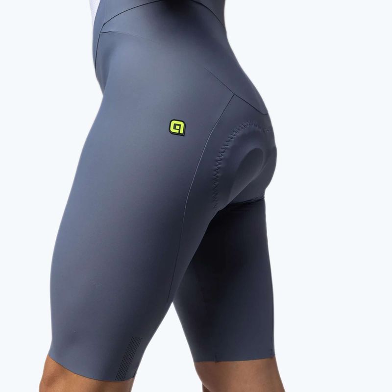 Pantaloni scurți de ciclism pentru bărbați Alé Go Bibshorts steel 4