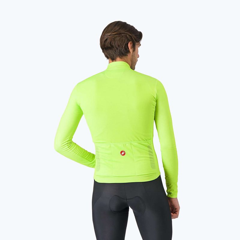 Longsleeve de ciclism pentru bărbați Castelli Puro 4 electric lime 2