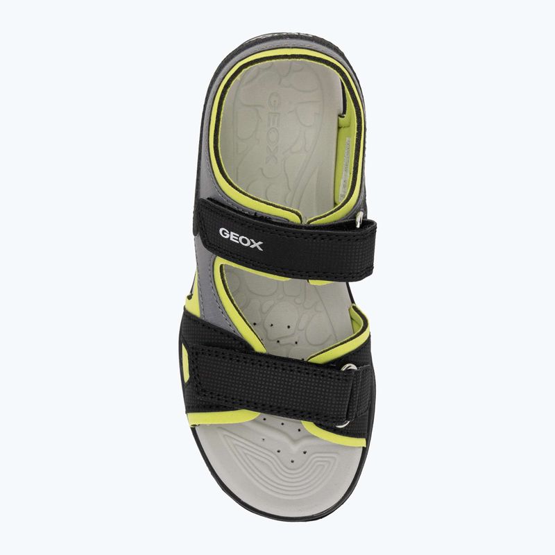Sandale pentru copii Geox Vaniett black/light green 5