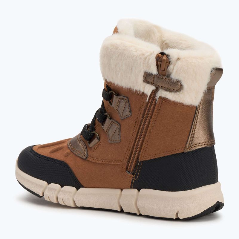 Ghete de zăpadă pentru copii Geox Flexyper ABX whisky / black 3