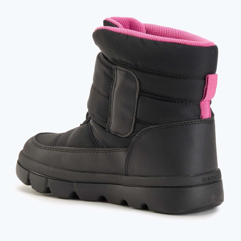 Ghete de zăpadă pentru copii Geox Willaboom ABX black / fuchsia 3