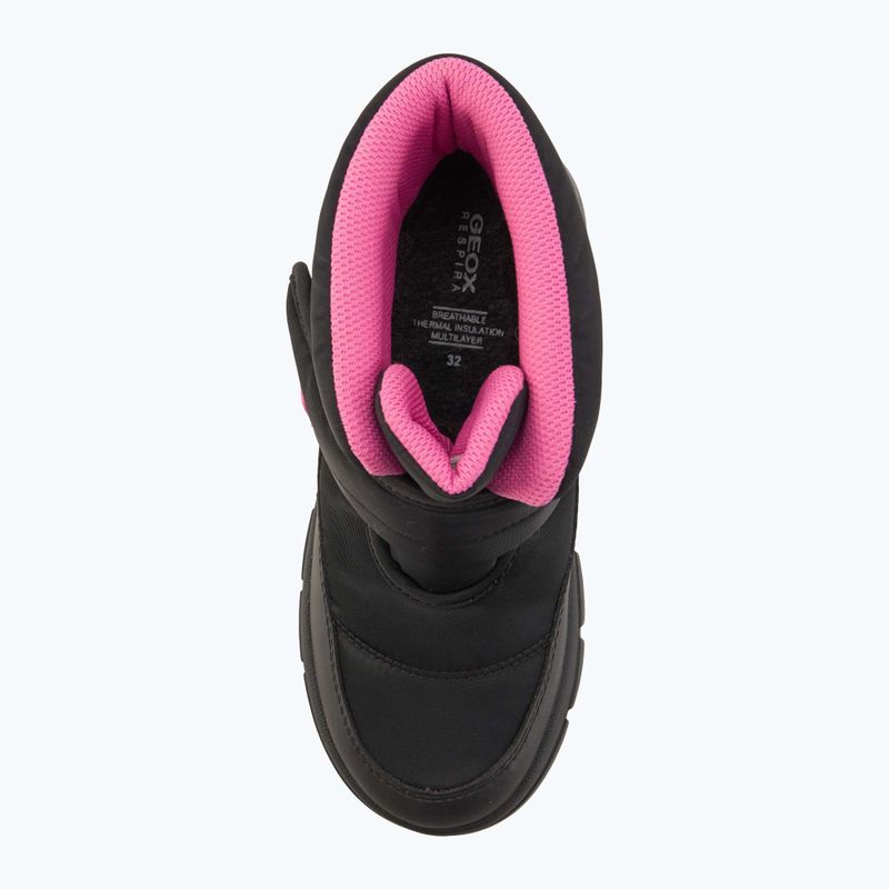 Ghete de zăpadă pentru copii Geox Willaboom ABX black / fuchsia 5