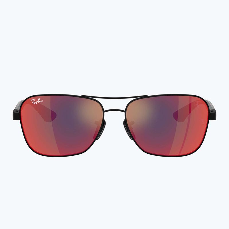 Ochelari de soare Ray-Ban Rb8336M Scuderia matt black/dark grey mirror blue/red 2
