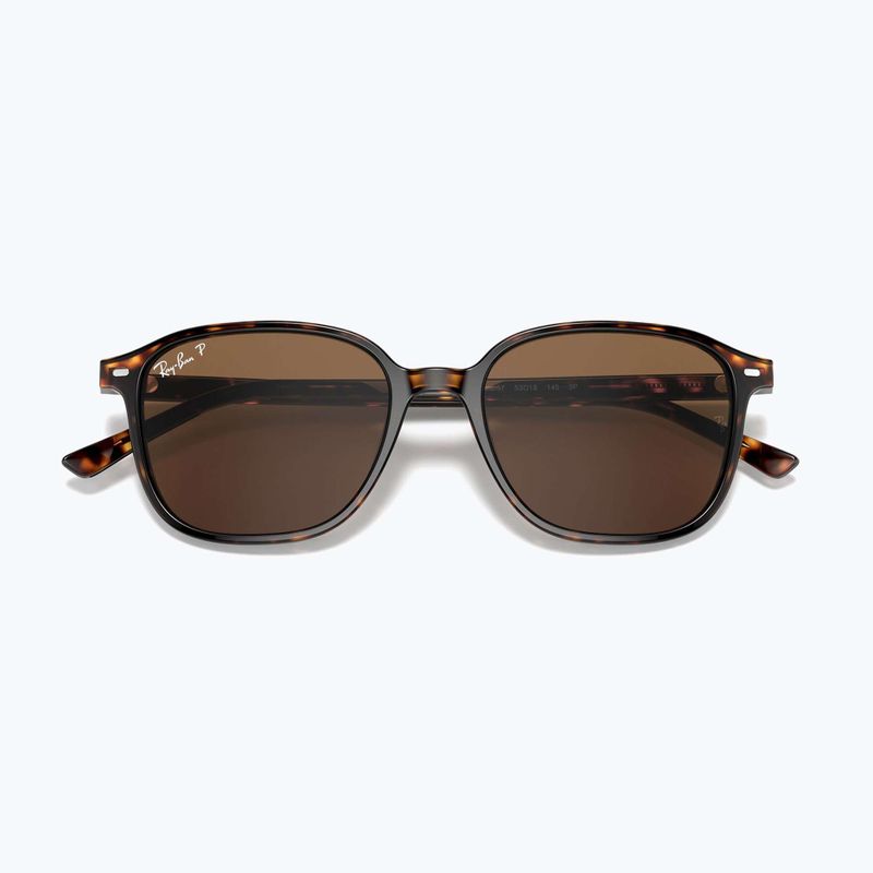 Ochelari de soare Ray-Ban Leonard tortoise/brown polarized 3