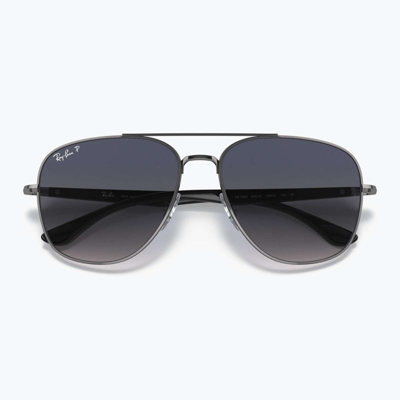 Ochelari de soare Ray-Ban RB3683 brass/blue grey polarized 3