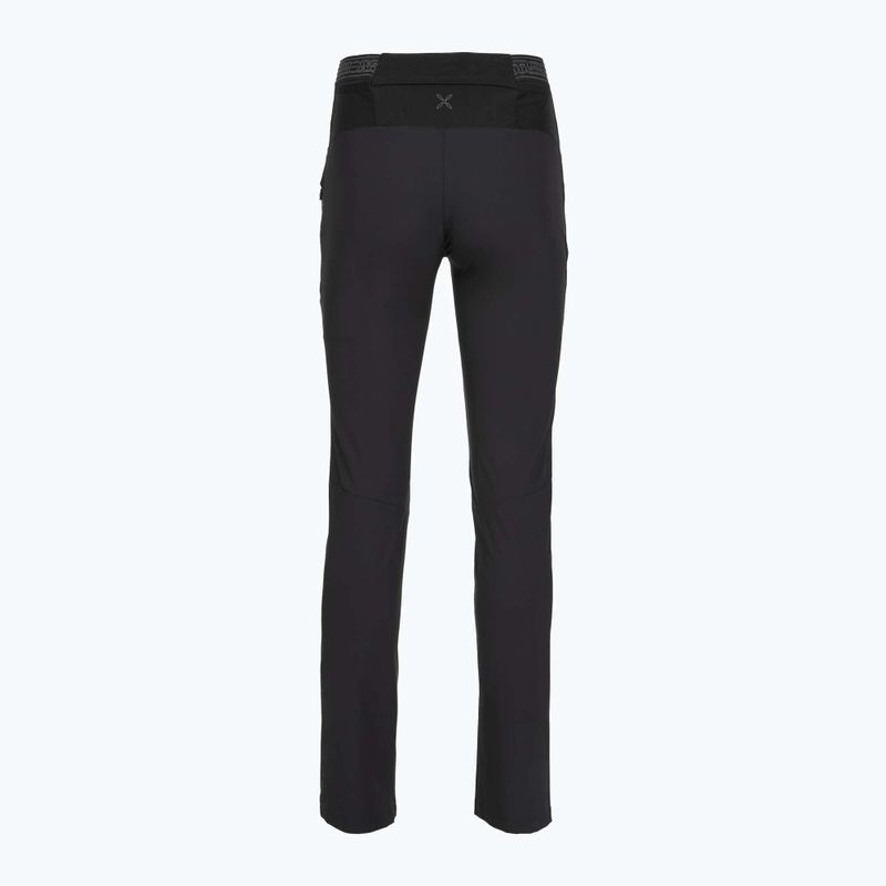 Pantaloni de trekking pentru femei Montura Rise antracite/turquoise 2