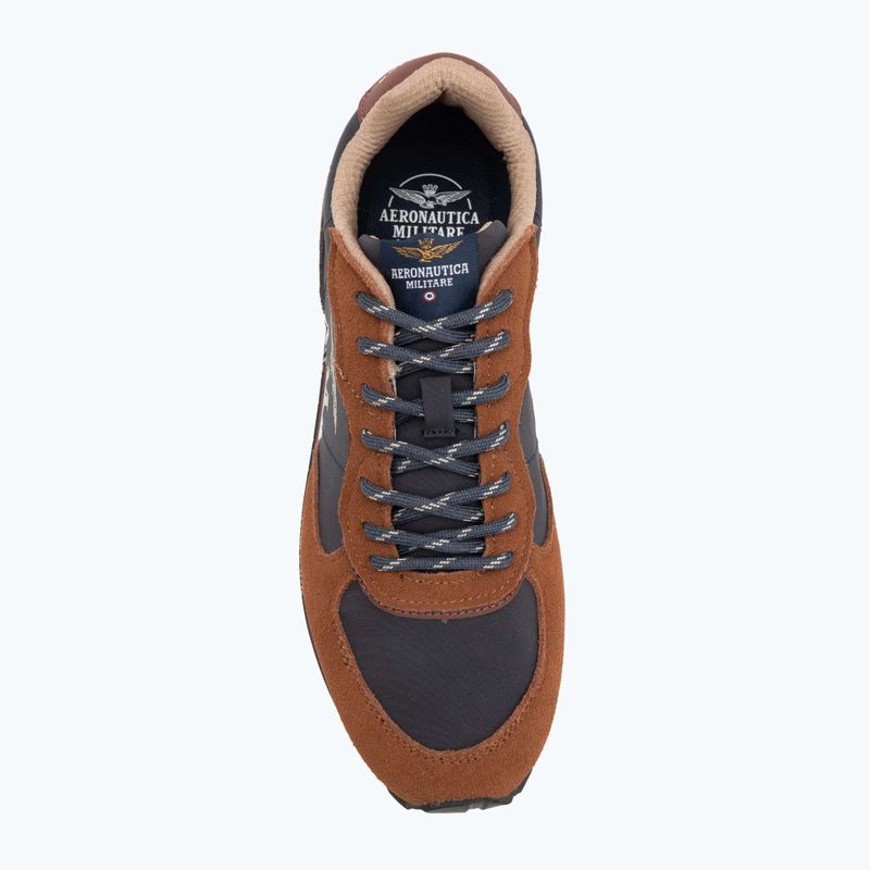 Încălțăminte pentru bărbați Buty Aeronautica Militare 252SC0320UPL00313 blu navy/brown 5