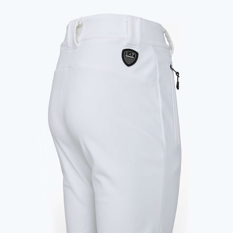 Pantaloni de schi pentru femei EA7 Emporio Armani Ski Kitzbuhel High Waisted Softshell white 3