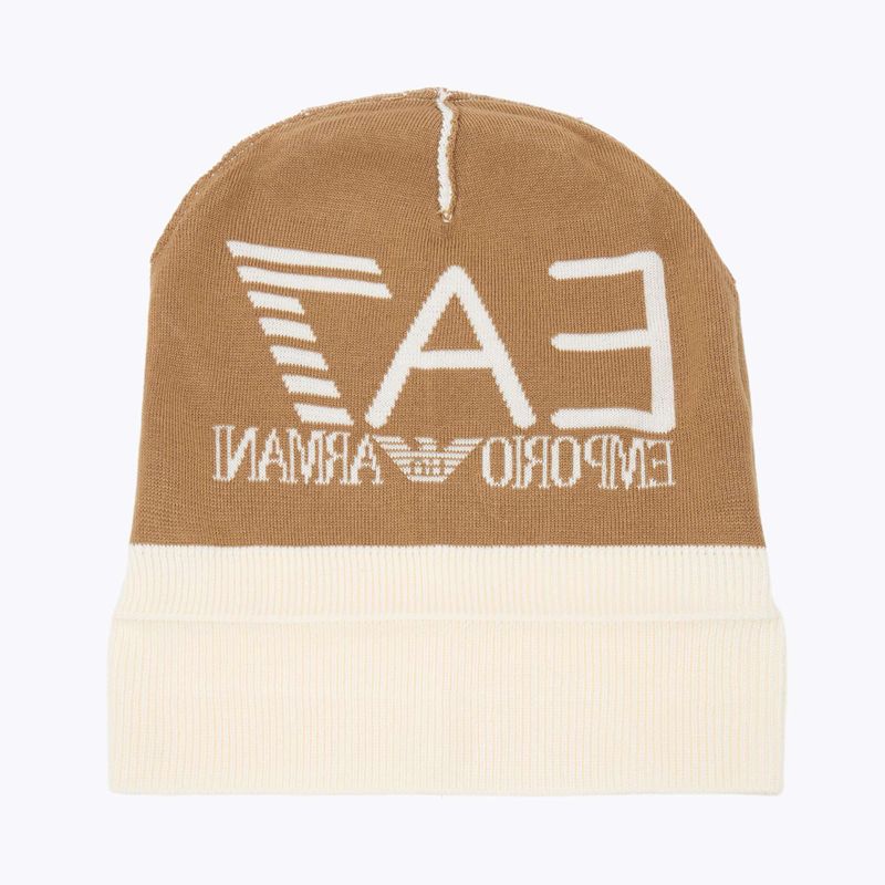 Căciulă de iarnă EA7 Emporio Armani Mountain Visibility Beanie vanilla ice / tigers eye 4