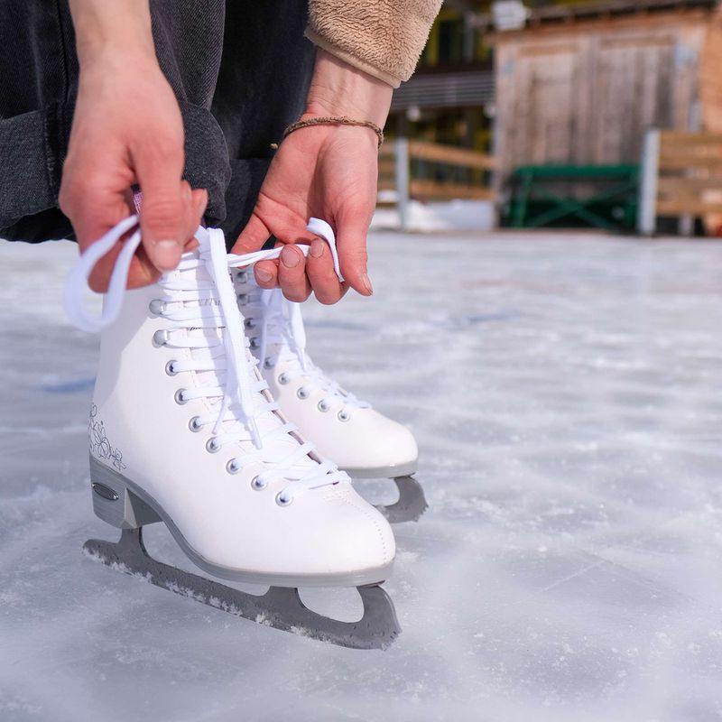 Patine artistice pentru femei Bladerunner Aurora W white/silver 8