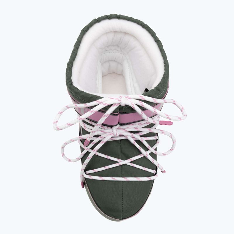 Ghete de zăpadă pentru femei  Moon Boot Icon Low Space Racing forest green/silver/pink 5
