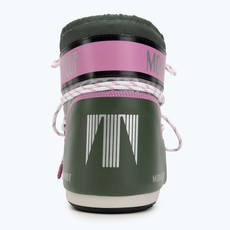 Ghete de zăpadă pentru femei  Moon Boot Icon Low Space Racing forest green/silver/pink 6