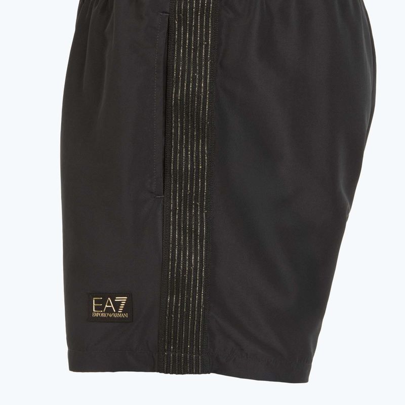 Șort de înot pentru bărbați EA7 Emporio Armani Gold Label Boxer black 3