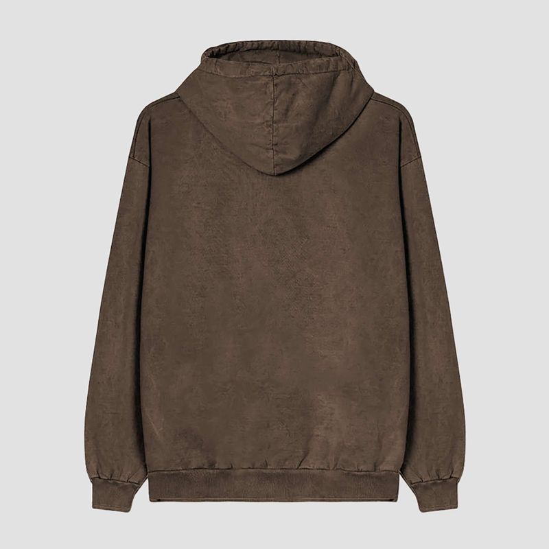 Bluză pentru bărbați Kaotiko Washed Vancouver Society brown 4
