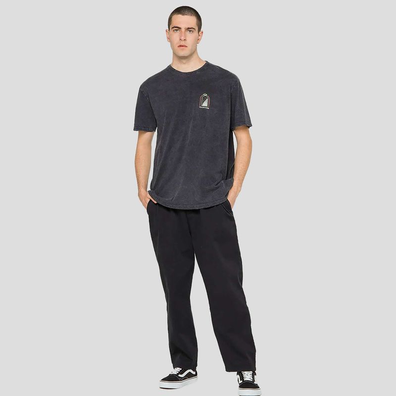 Tricou pentru bărbați Kaotiko Washed Trust Your Intuition black 2