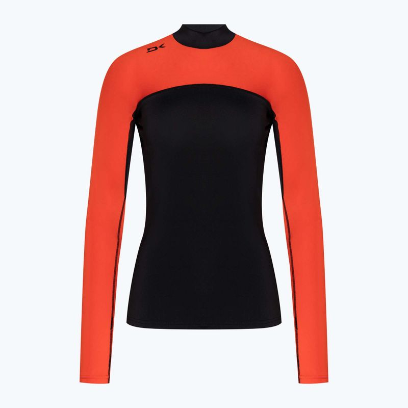 Cămașă de înot pentru femei Dakine Hd Snug Fit Rashguard negru și roșu DKA651W0008 3