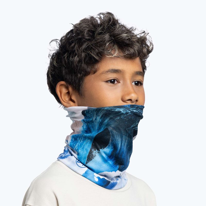 Eșarfă multifuncțională BUFF Coolnet UV turbo blue 4