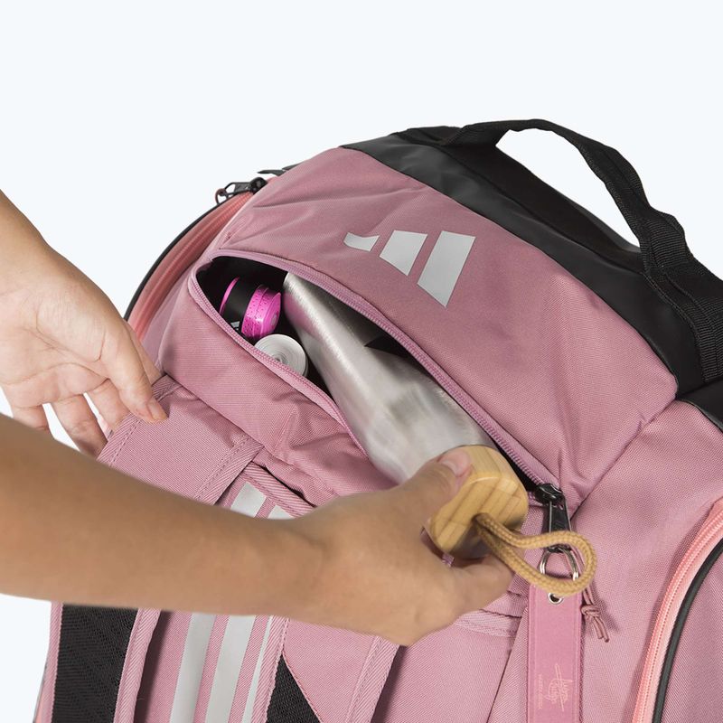 Geantă de padel adidas Pro Tour Racket Bag 2026 70 l pink/black 9