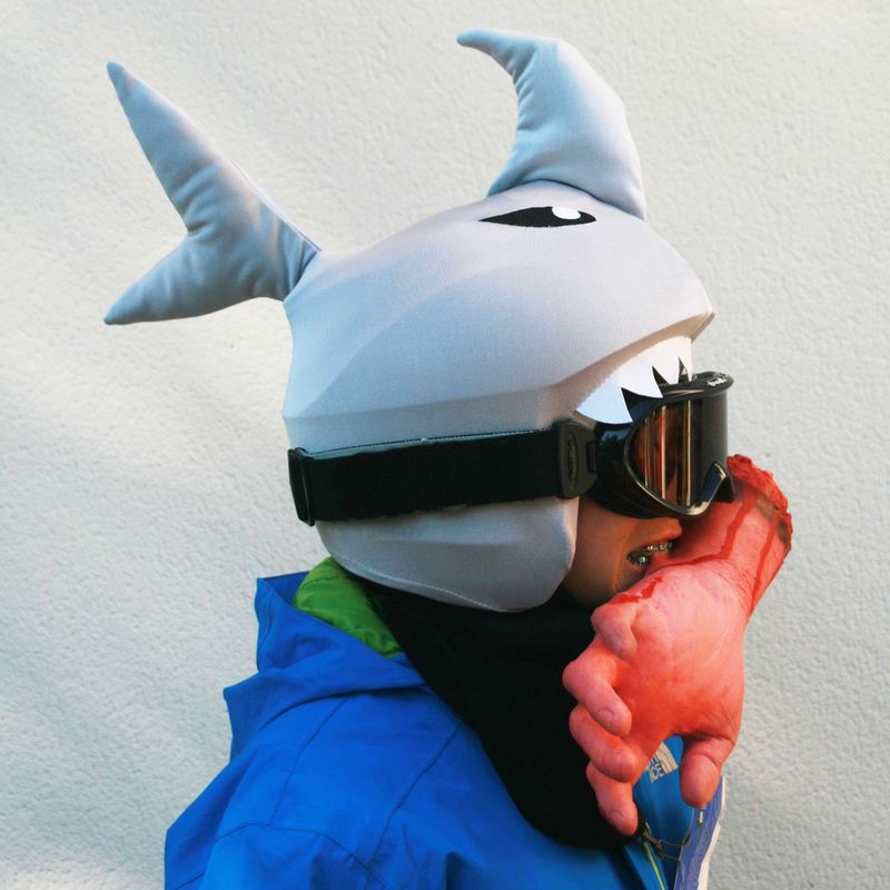 Husă pentru cască COOLCASC Shark, albastru, 17 8