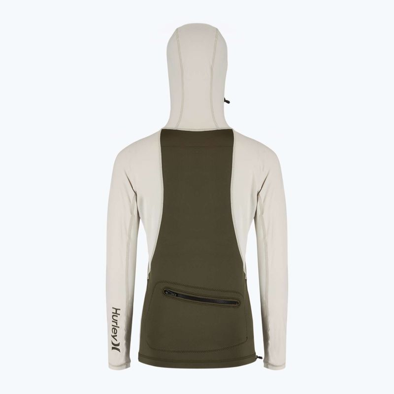 Longsleeve de înot pentru bărbați Hurley Coast Guard Hooded Surf Top cargo 2