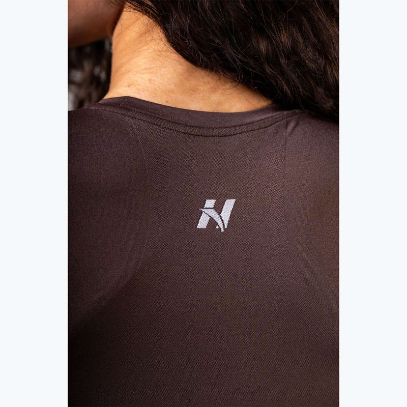 Top de antrenament pentru femei NEBBIA Power dark brown 5