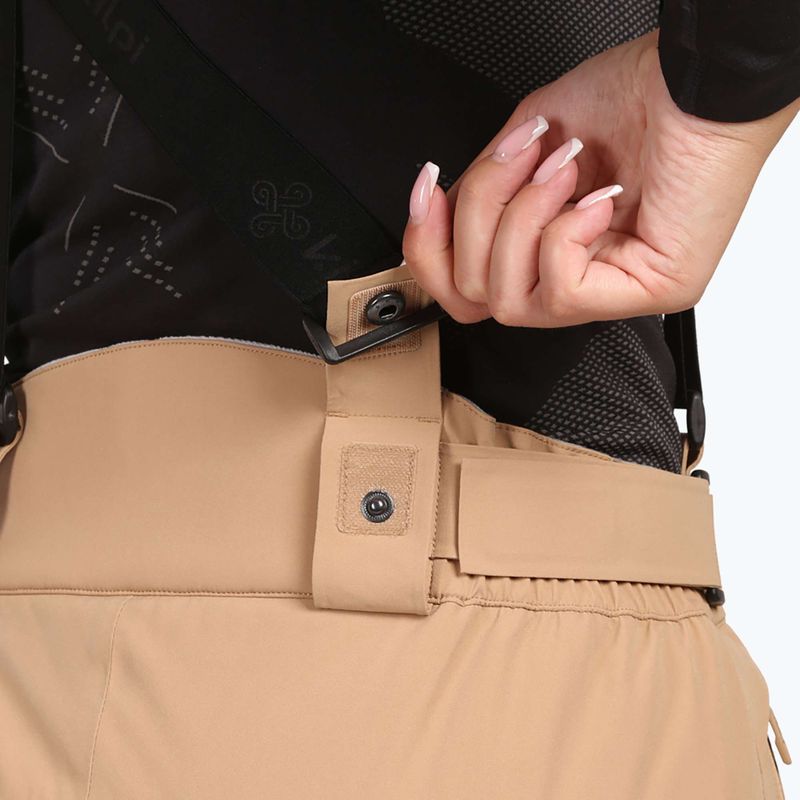 Pantaloni de schi pentru femei Kilpi Elare beige 5