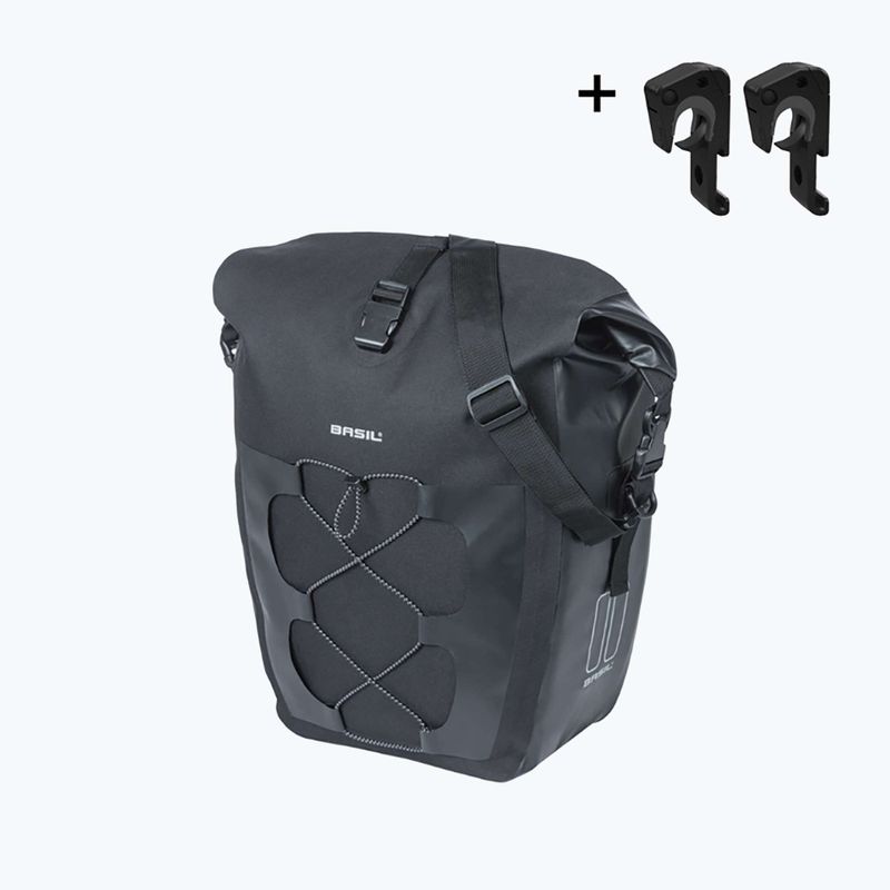 Geantă de bicicletă Basil Navigator Waterproof Single Bag MIK Hooks 25-31 l black 2