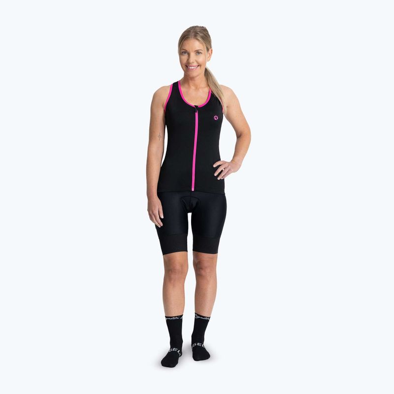 Tricou de ciclism pentru femei Rogelli Abbey Tank Top W black / pink 2