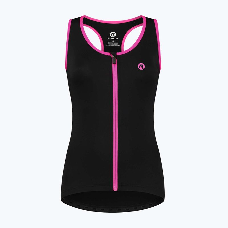Tricou de ciclism pentru femei Rogelli Abbey Tank Top W black / pink 4
