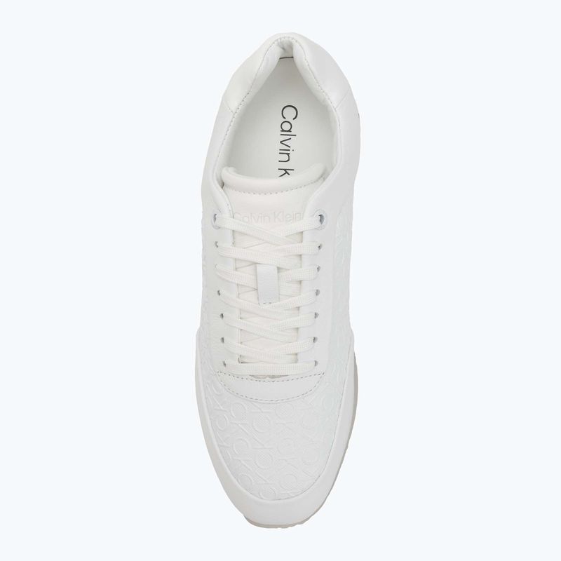 Încălțăminte pentru femei Calvin Klein HW0HW02574 Runner Lace Up Mono Pu Triple Bright White 5