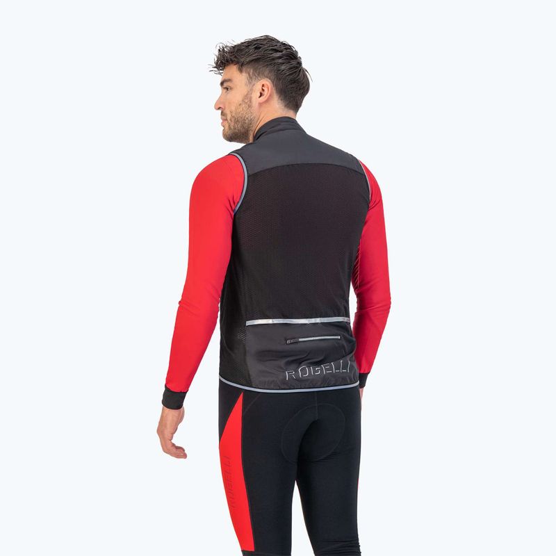 Rogelli Core negru bărbați negru de ciclism vestă de ciclism 2