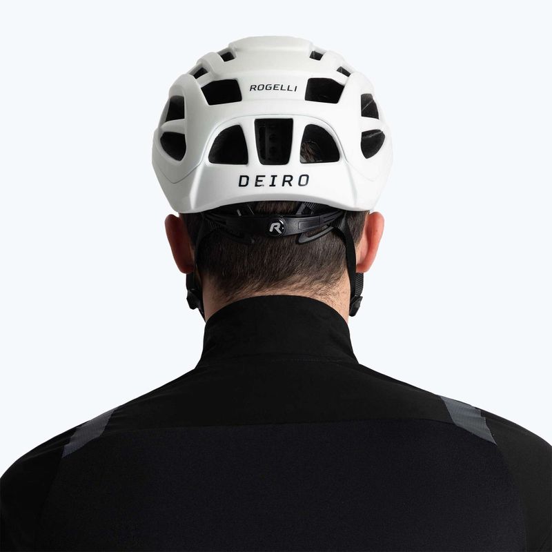 Cască de bicicletă Rogelli Deiro albă 10