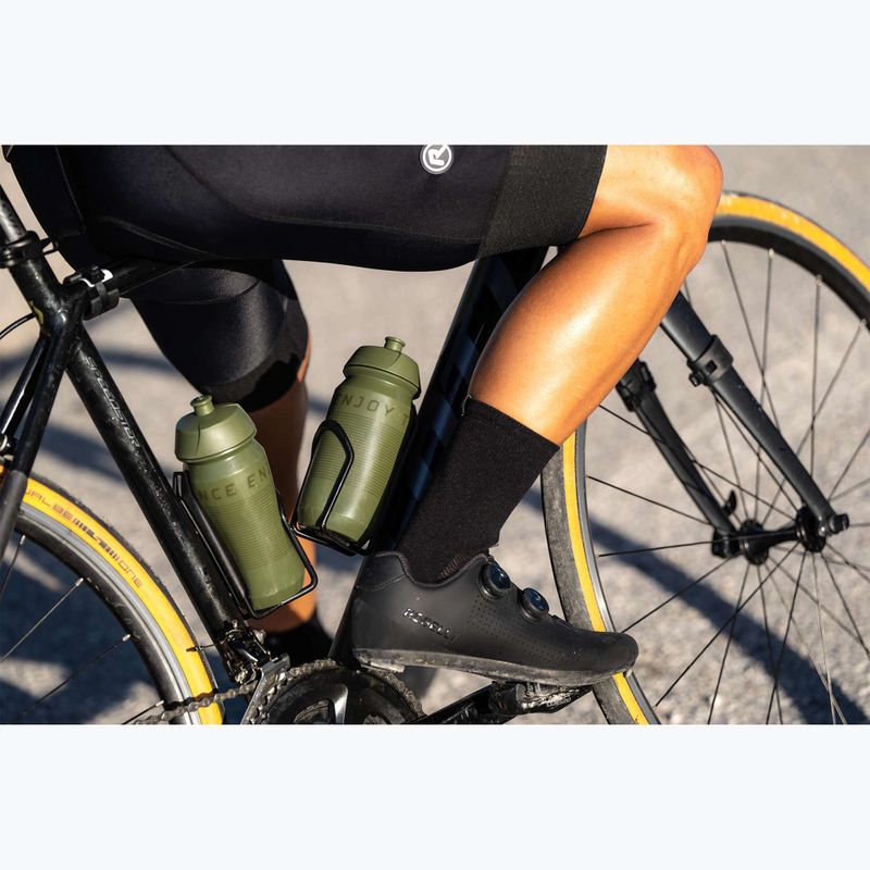 Bidon de bicicletă Rogelli Bio Bottle Enjoy The Distance 500 ml army green 2