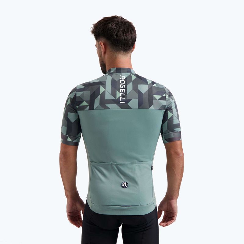 Tricou de ciclism pentru bărbați Rogelli Essential Graphic gri 2