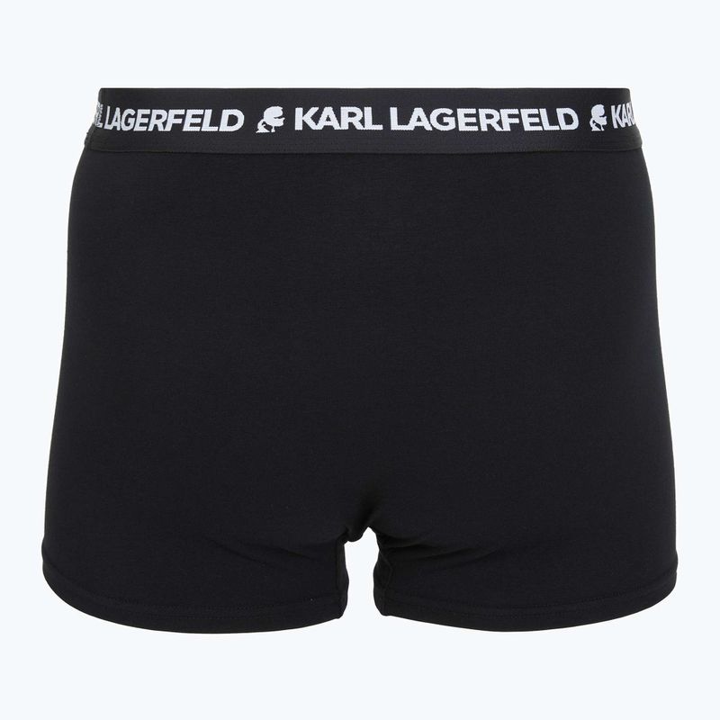 Boxeri pentru bărbați KARL LAGERFELD Logo Trunk 3 perechi black 3