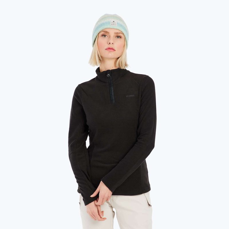 Bluză pentru femei Protest PRTRemutez 1/4 Zip Active true black 5