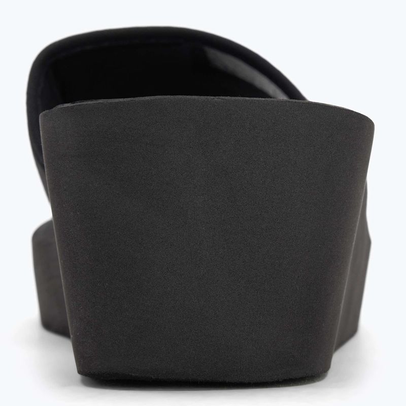 Papuci pentru femei Calvin Klein YW0YW01725 Beach Wedge Slide Canvas triple black 6