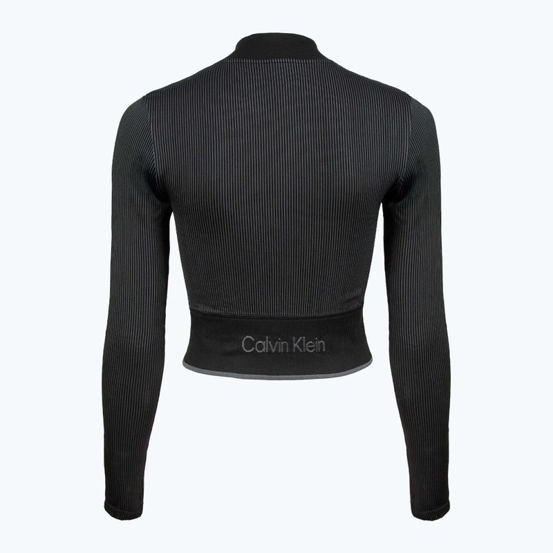 Hanorace Calvin Klein pentru femei 00GWS4J406 Fără cusătură negru 2