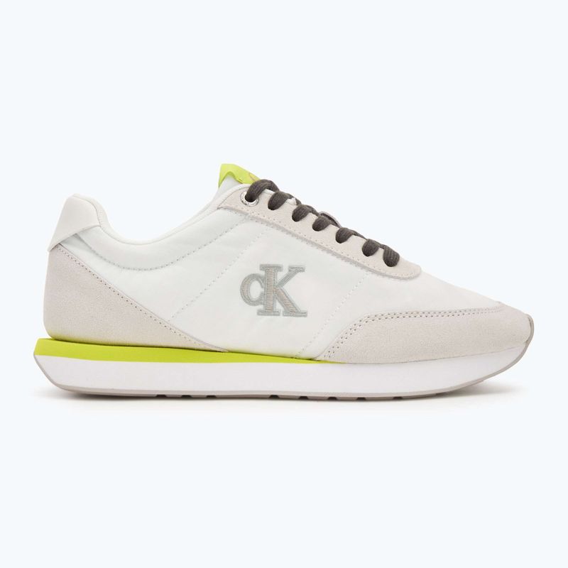 Încălțăminte pentru femei Calvin Klein YW0YW01990 Retro Runner Lace Up Nylon MG white/evening primrose/lily white 2
